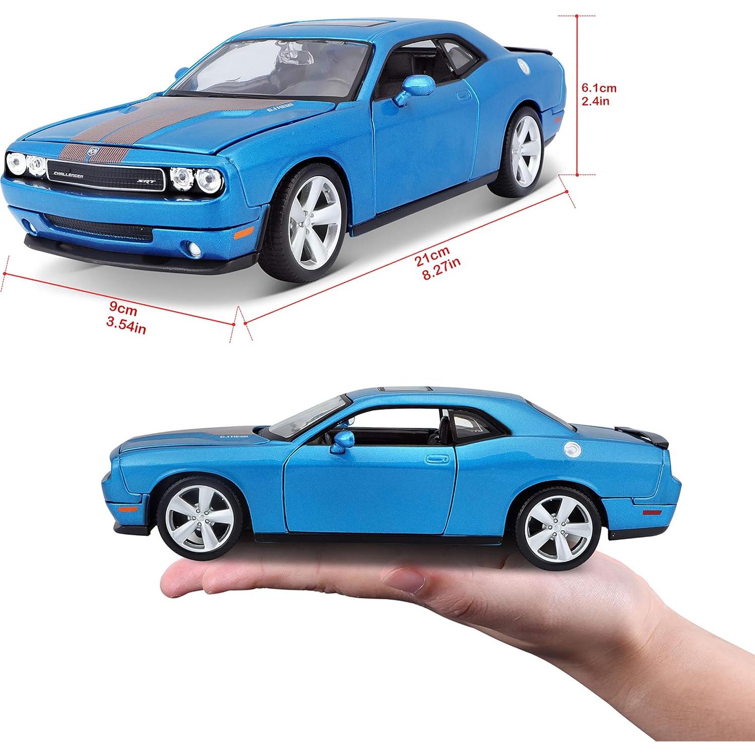 Maisto Vehículo Diecast 1:24 Dodge Challenger SRT8 Azul