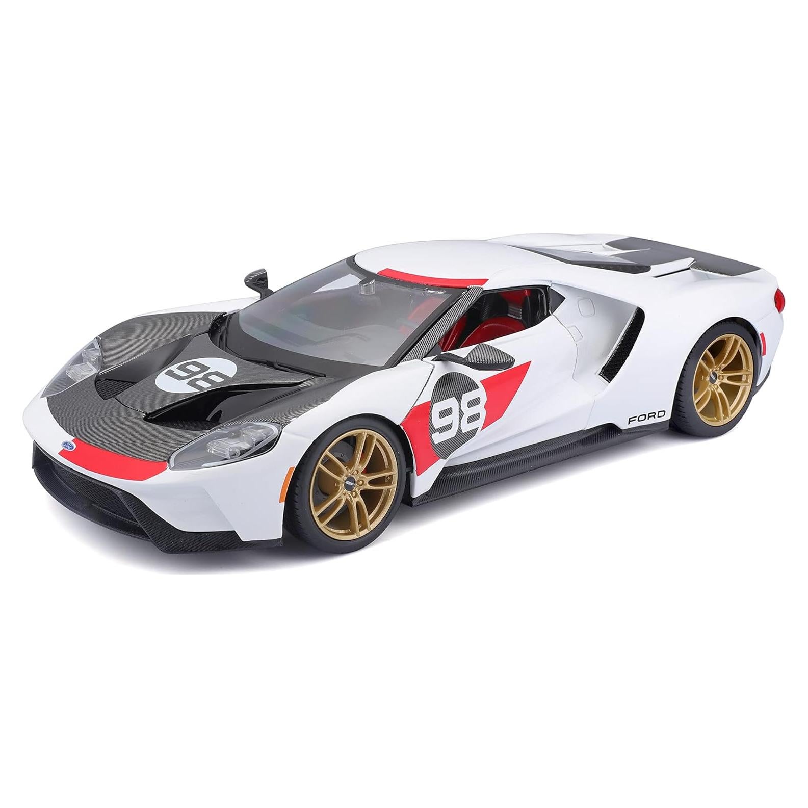 Maisto Ford GT #98 Edición Patrimonio Blanca 1:18 Diecast