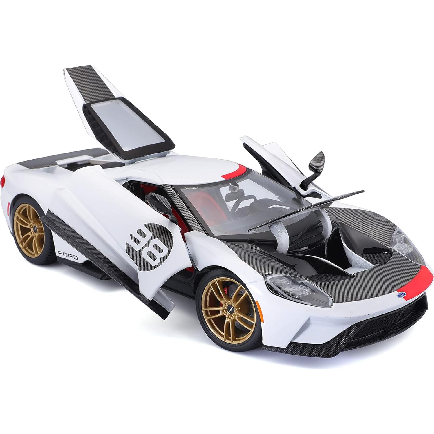 Maisto Ford GT #98 Edición Patrimonio Blanca 1:18 Diecast