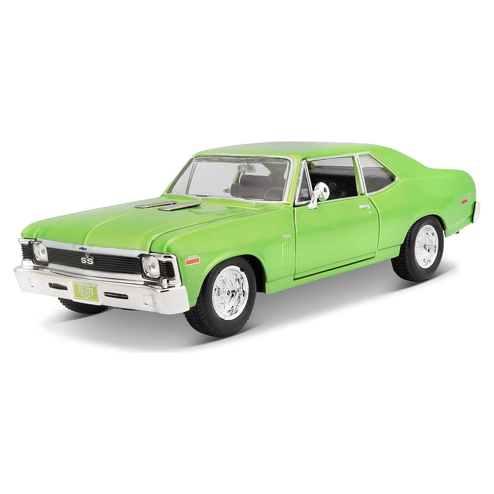 Maisto 1:24 Chevrolet Nova SS Diecast Verde 19.05 cm