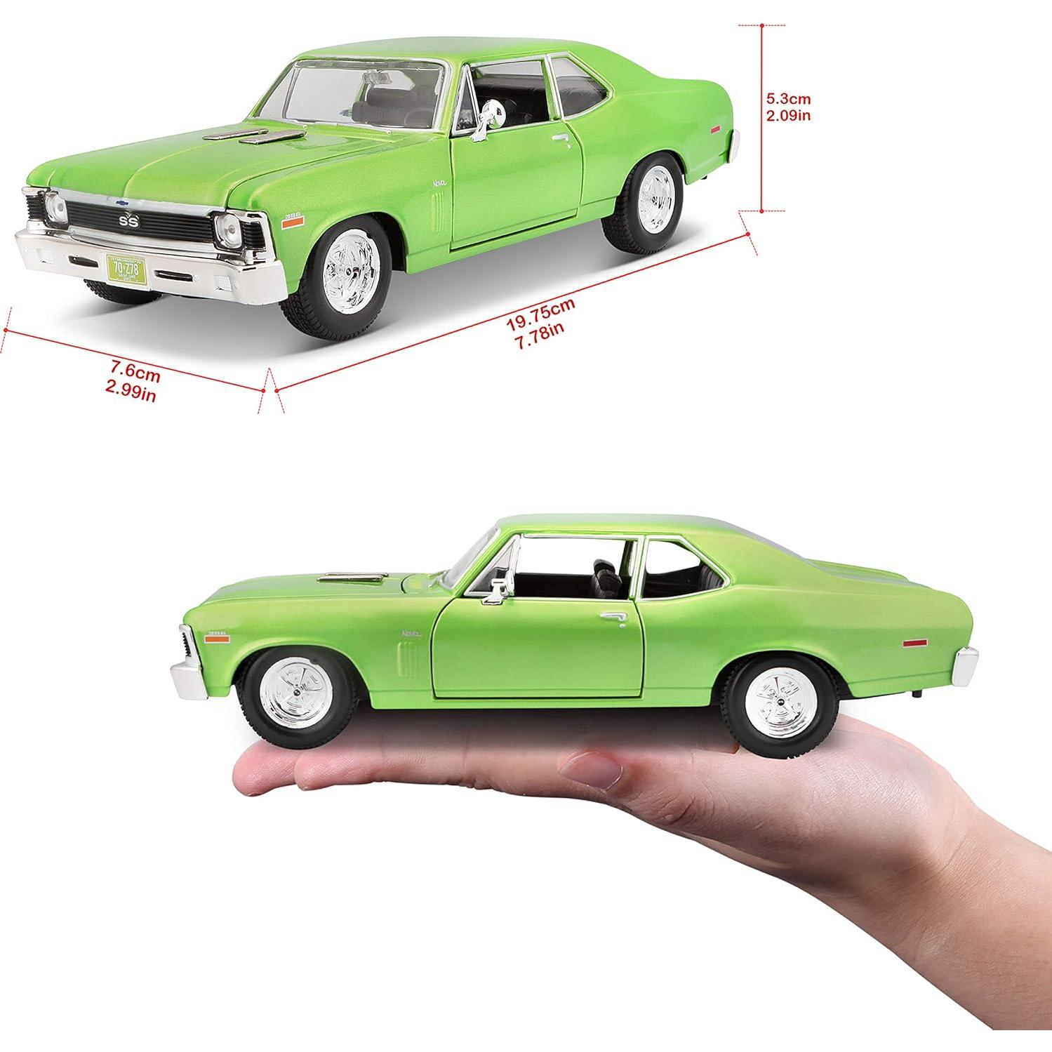 Maisto 1:24 Chevrolet Nova SS Diecast Verde 19.05 cm