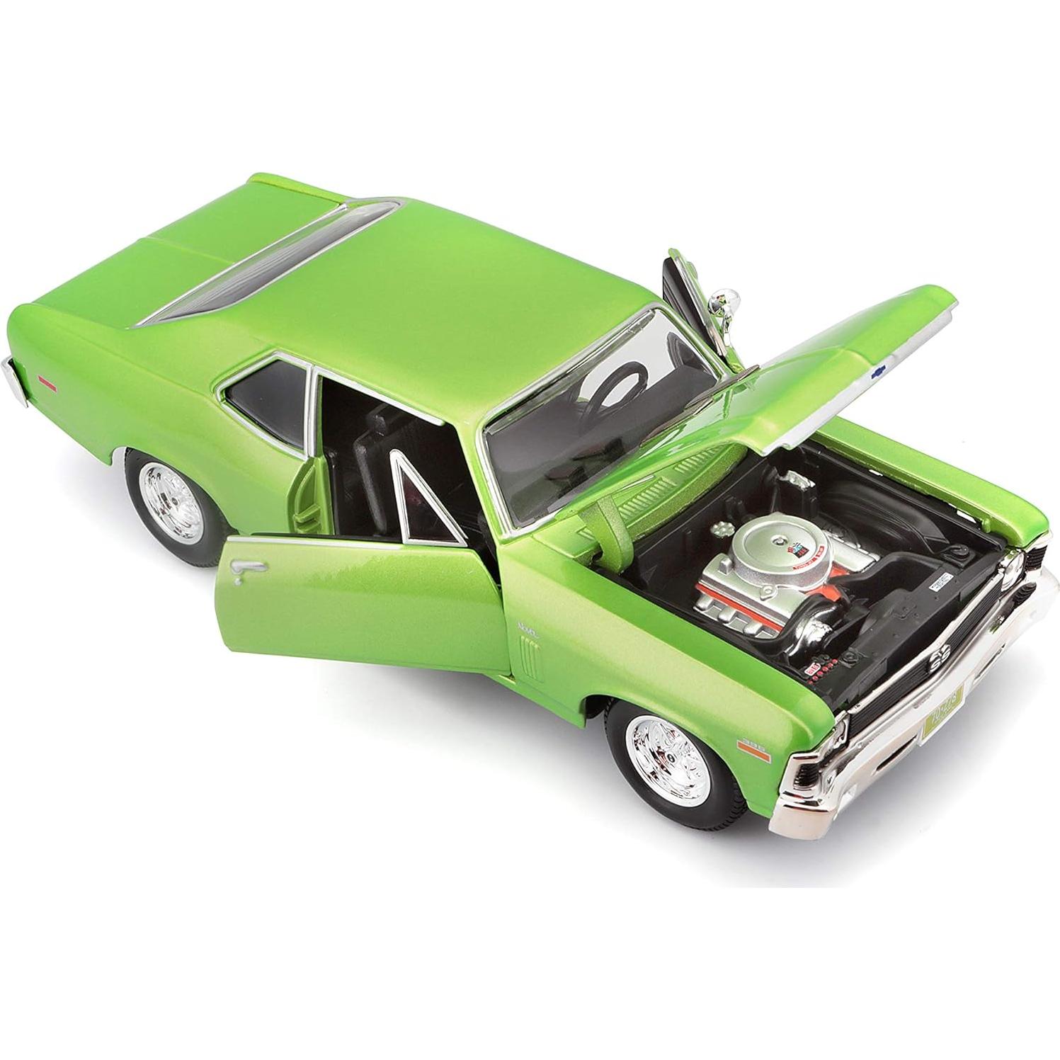 Maisto 1:24 Chevrolet Nova SS Diecast Verde 19.05 cm