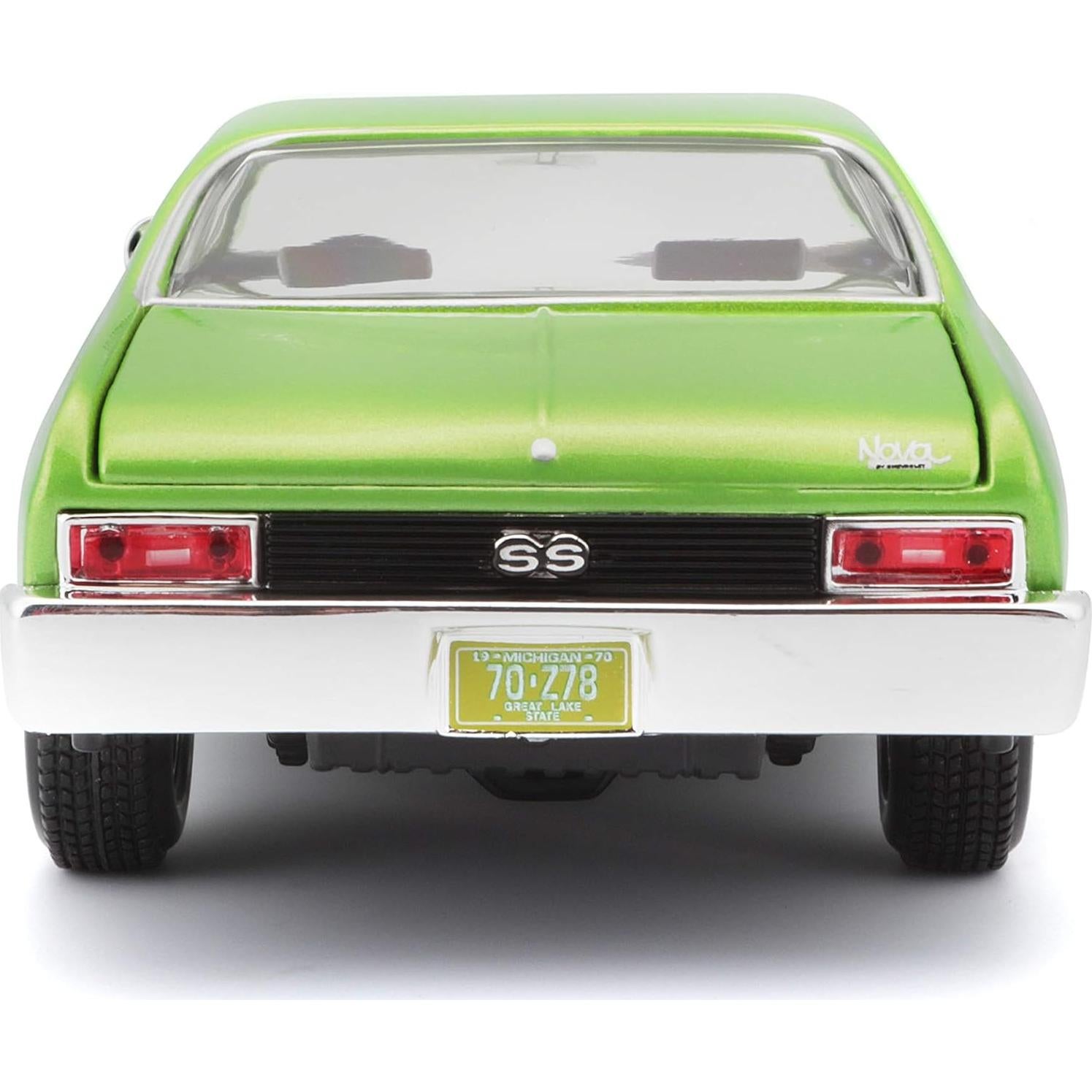 Maisto 1:24 Chevrolet Nova SS Diecast Verde 19.05 cm