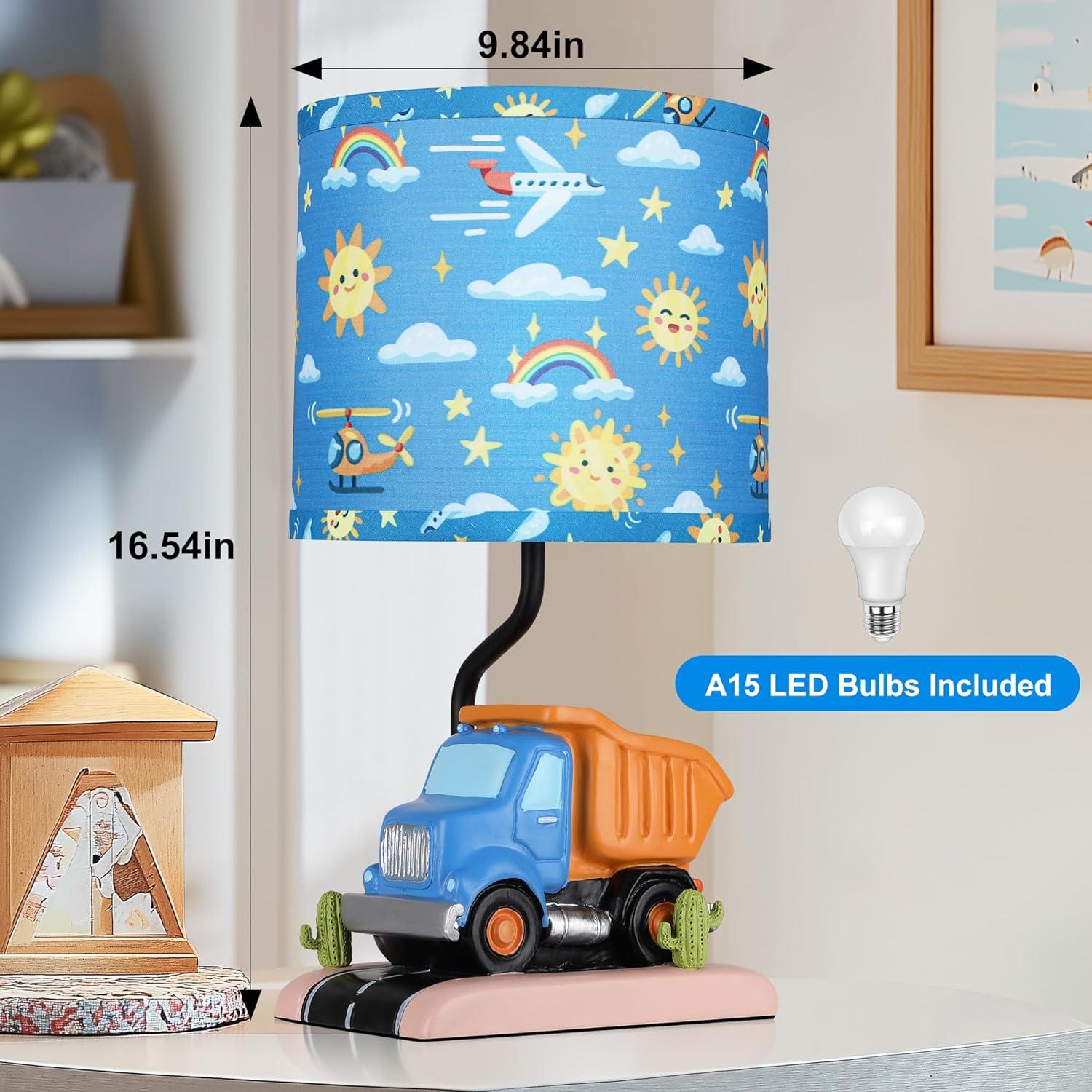 Lámpara de Mesa para Niños Hamucd Azul 42cm LED Incluida