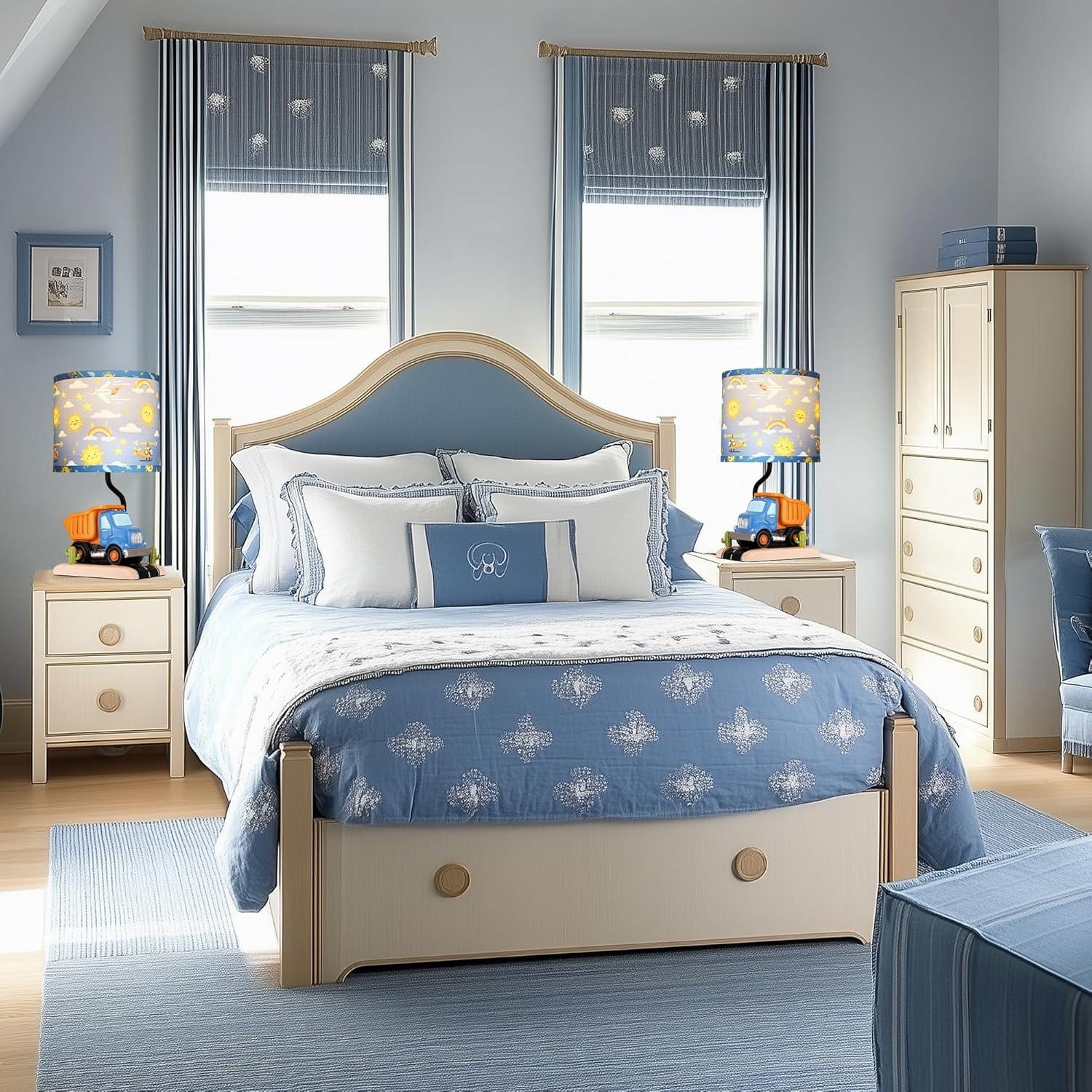 Lámpara de Mesa para Niños Hamucd Azul 42cm LED Incluida