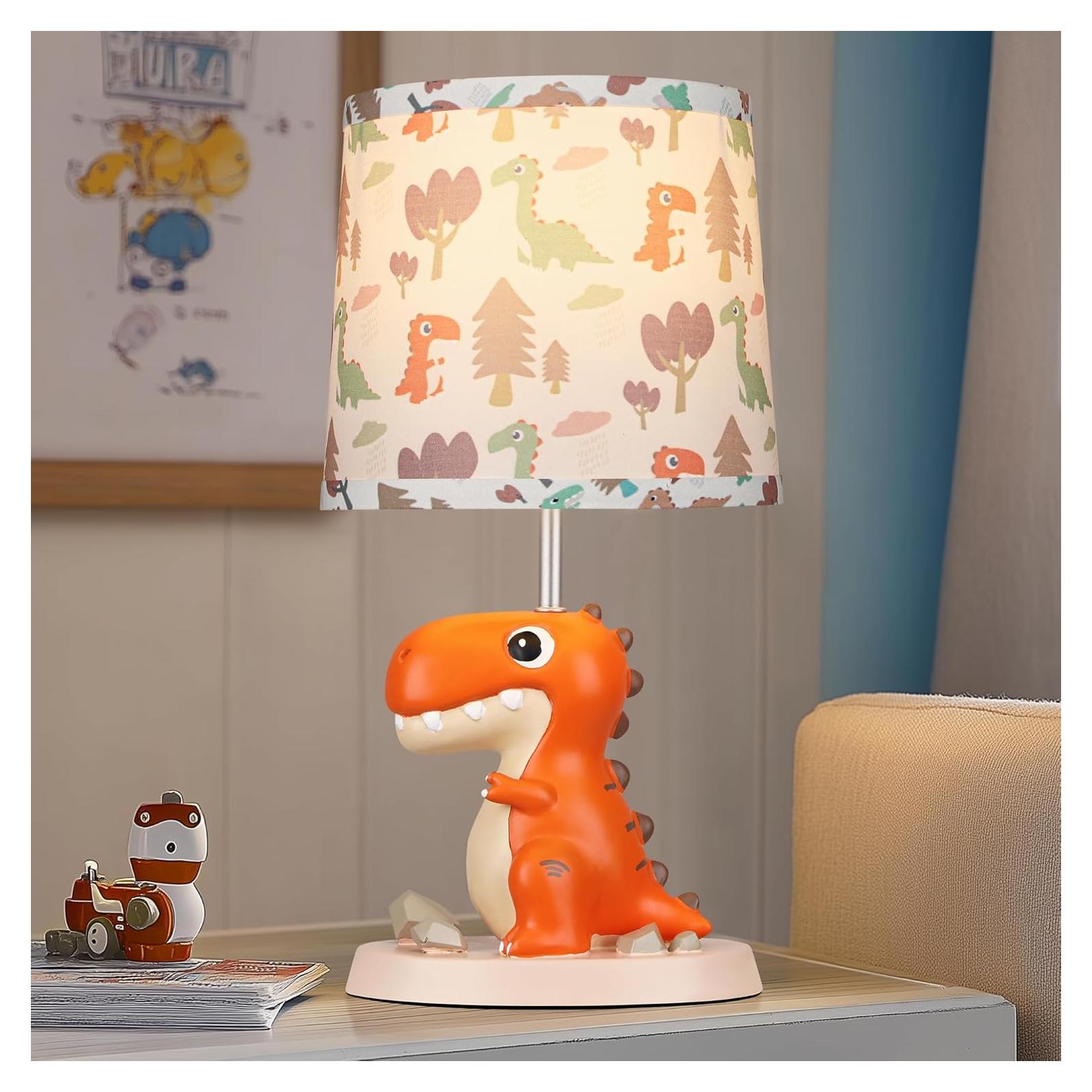 Lámpara de Mesa Dinosaurio Hamucd LED Naranja 22.86x22.86cm