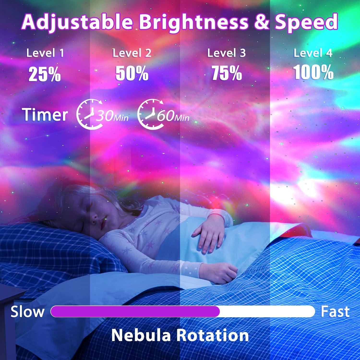 Proyector de Estrellas Ase Ec Luz Nocturna 17 Modos