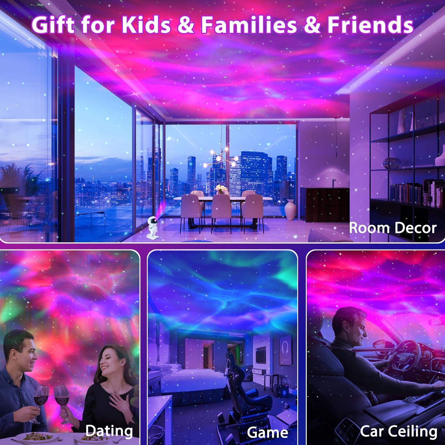 Proyector de Estrellas Ase Ec Luz Nocturna 17 Modos