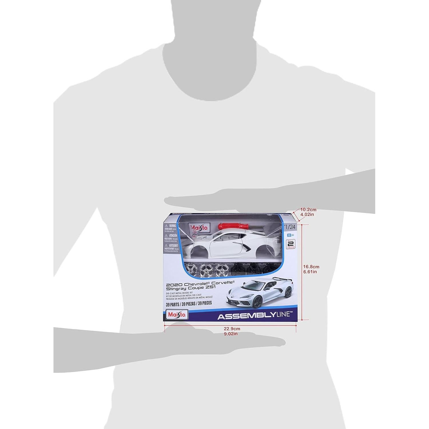 Maisto 1:24 Chevrolet Corvette Stingray Coupe Blanco