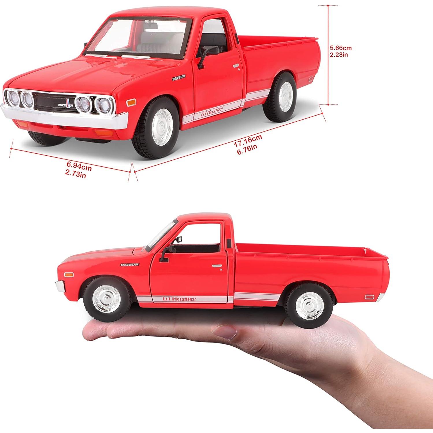Maisto Datsun 620 Pickup 1973 1:24 Modelo Escala 20 cm Rojo