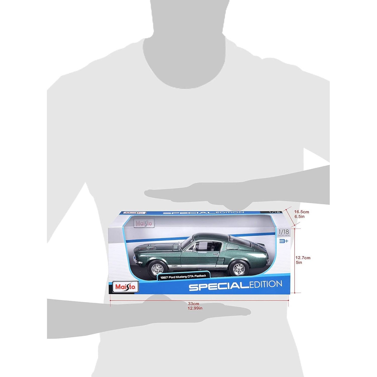 Maisto 1:18 Ford Mustang GTA Fastback Diecast Vehículo