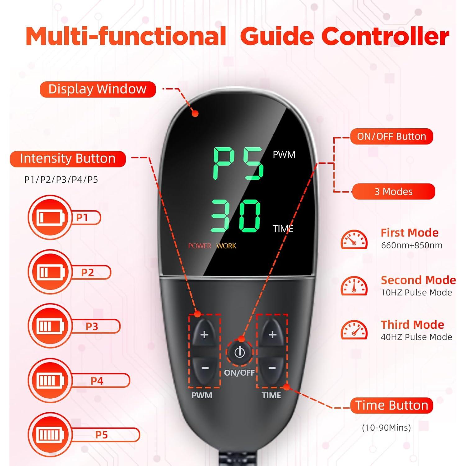 Almohadilla Terapia Luz Roja ADVARAYS 2520 LEDs 180x79 cm