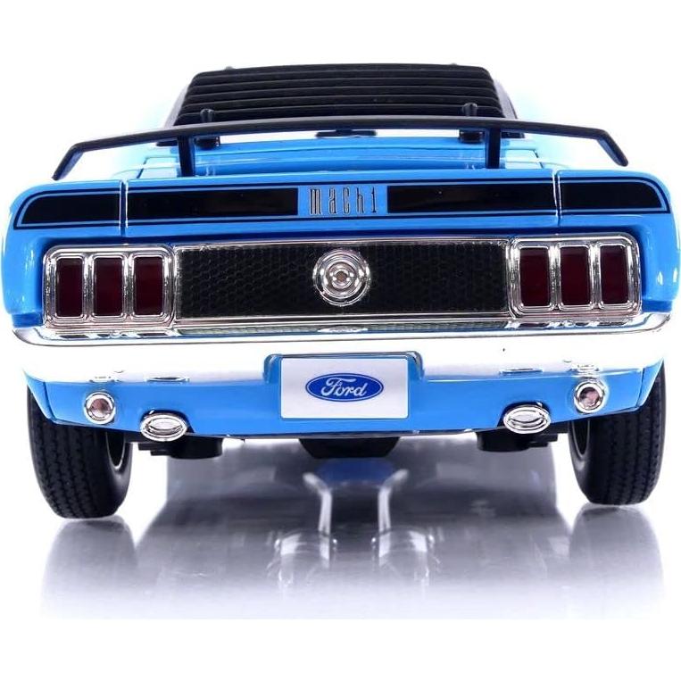 Coche Miniatura Ford Mustang Mach 1 1970 Maisto 1:18 Azul/Negro