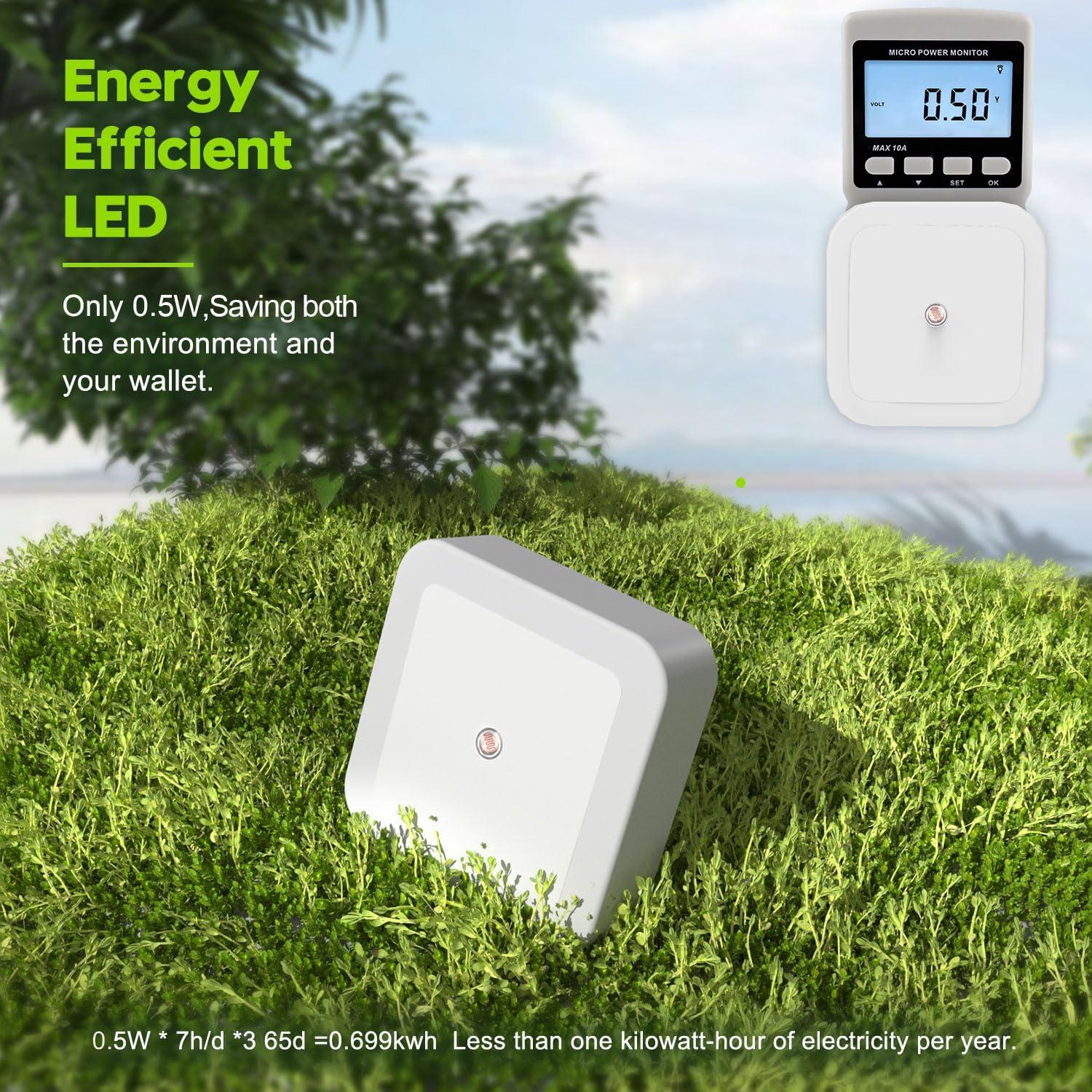 Luz Nocturna Enchufable Sujeet 4 Piezas LED 50 Lumen