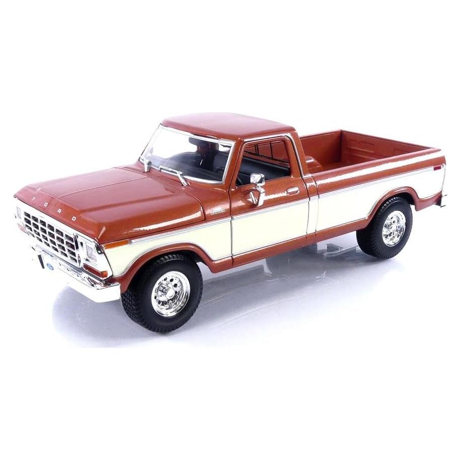 Coche Miniatura Coleccionable Maisto F-150 1979 Marrón