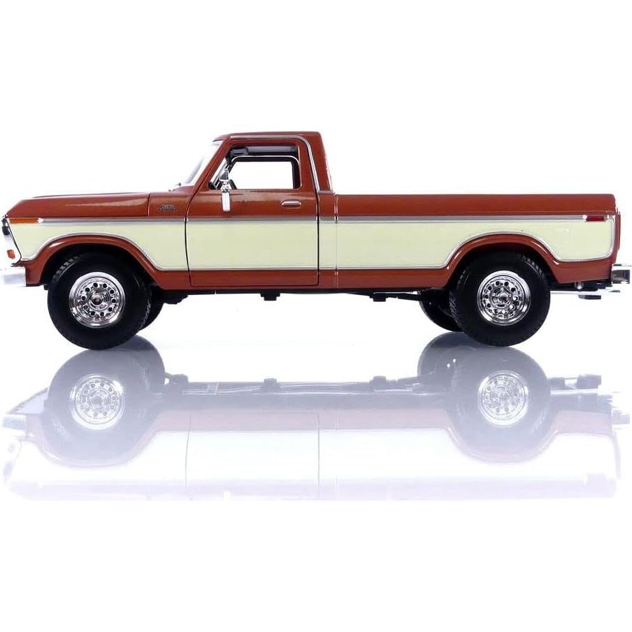 Coche Miniatura Coleccionable Maisto F-150 1979 Marrón