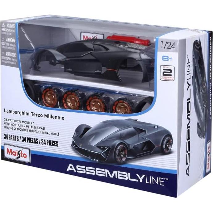 Maisto Lamborghini Terzo Millenio 1:24 Gris - Modelo a Escala