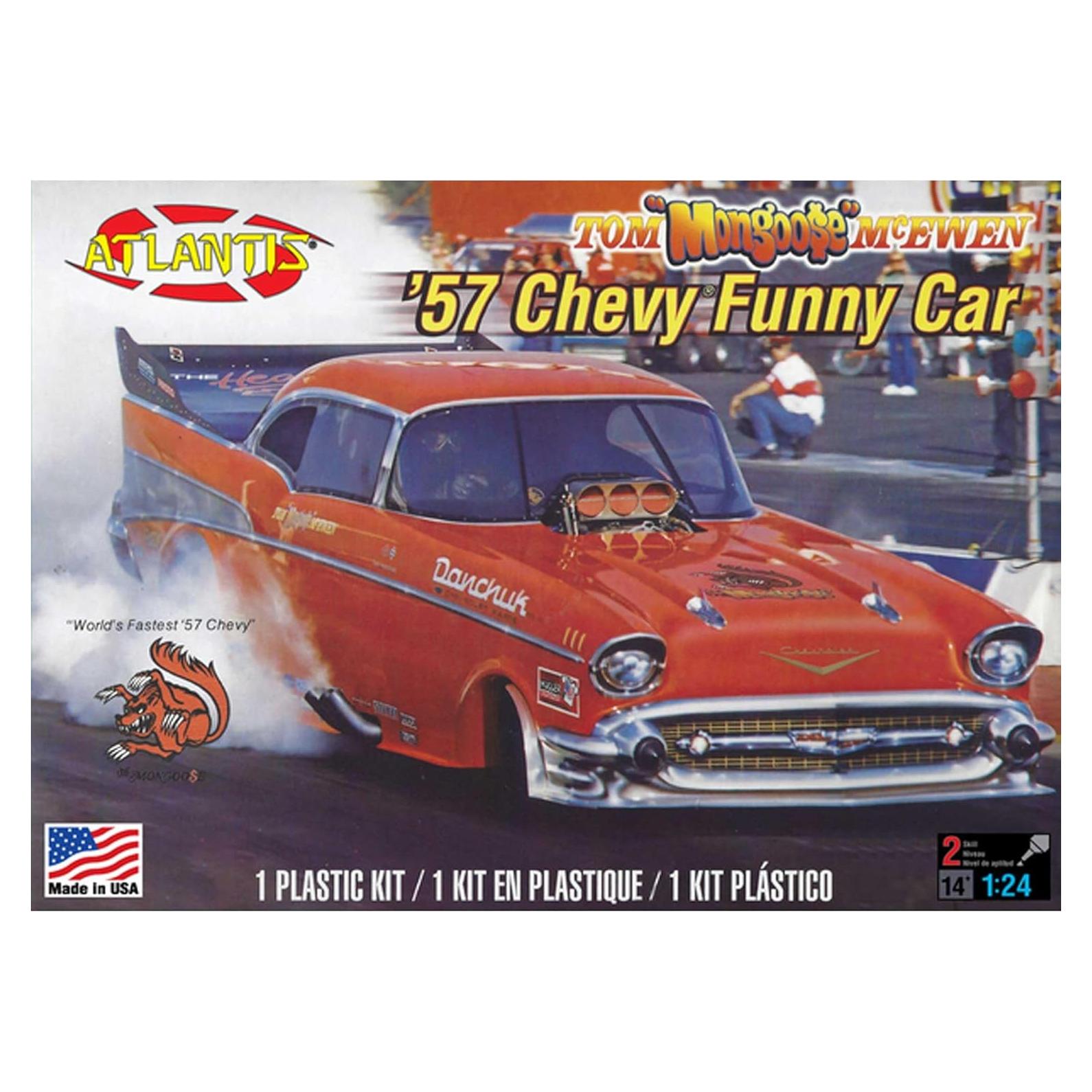 Model 1/24 1957 Tom McCwen's Chevy Funneaker Plastic Model ATLAMCH7172