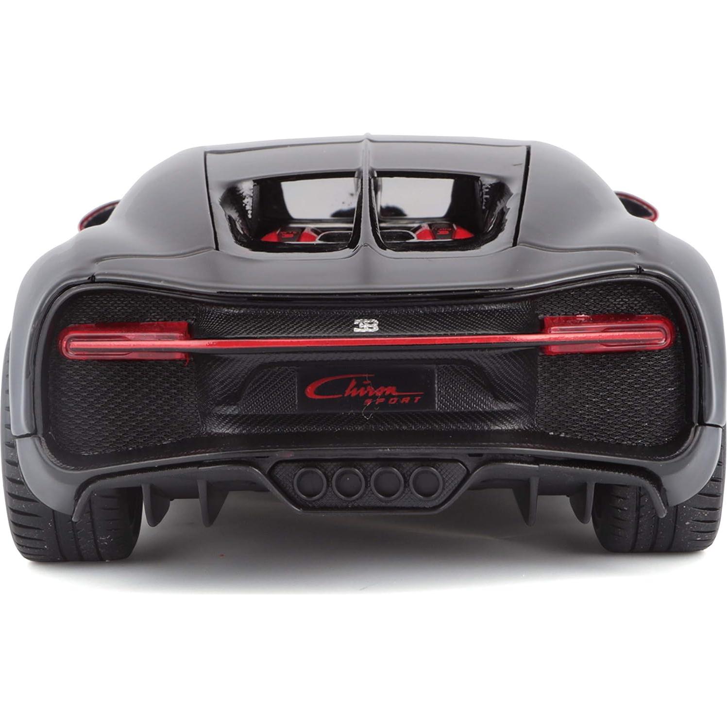 Maisto Bugatti Chiron Sport 1:24 Diecast Rojo y Negro