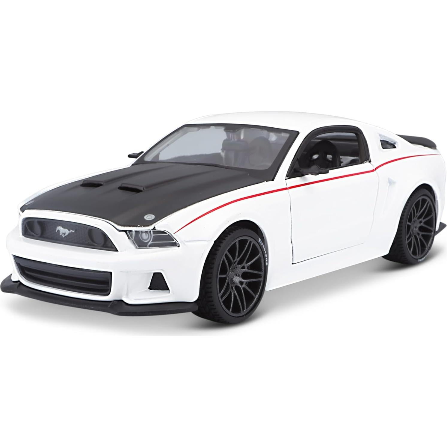 Maisto Ford Mustang Street Racer Blanco 11.5x10.5cm
