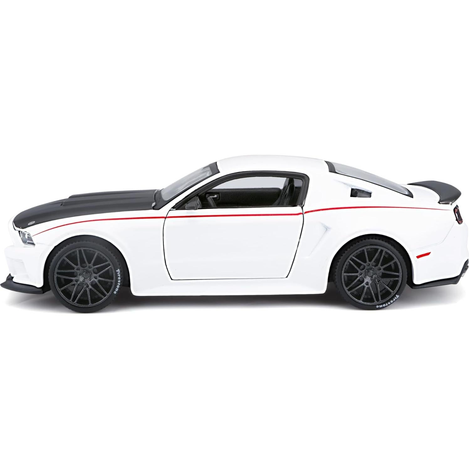 Maisto Ford Mustang Street Racer Blanco 11.5x10.5cm