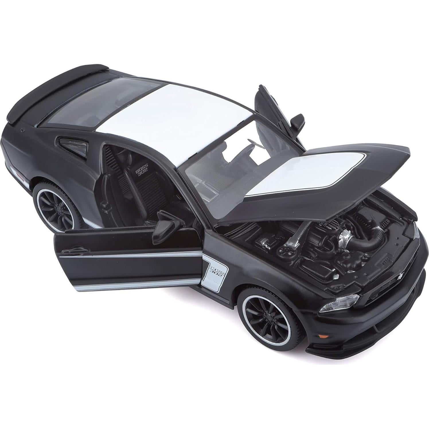 Coche Coleccionable Maisto Ford Mustang 1:24 Negro Mate