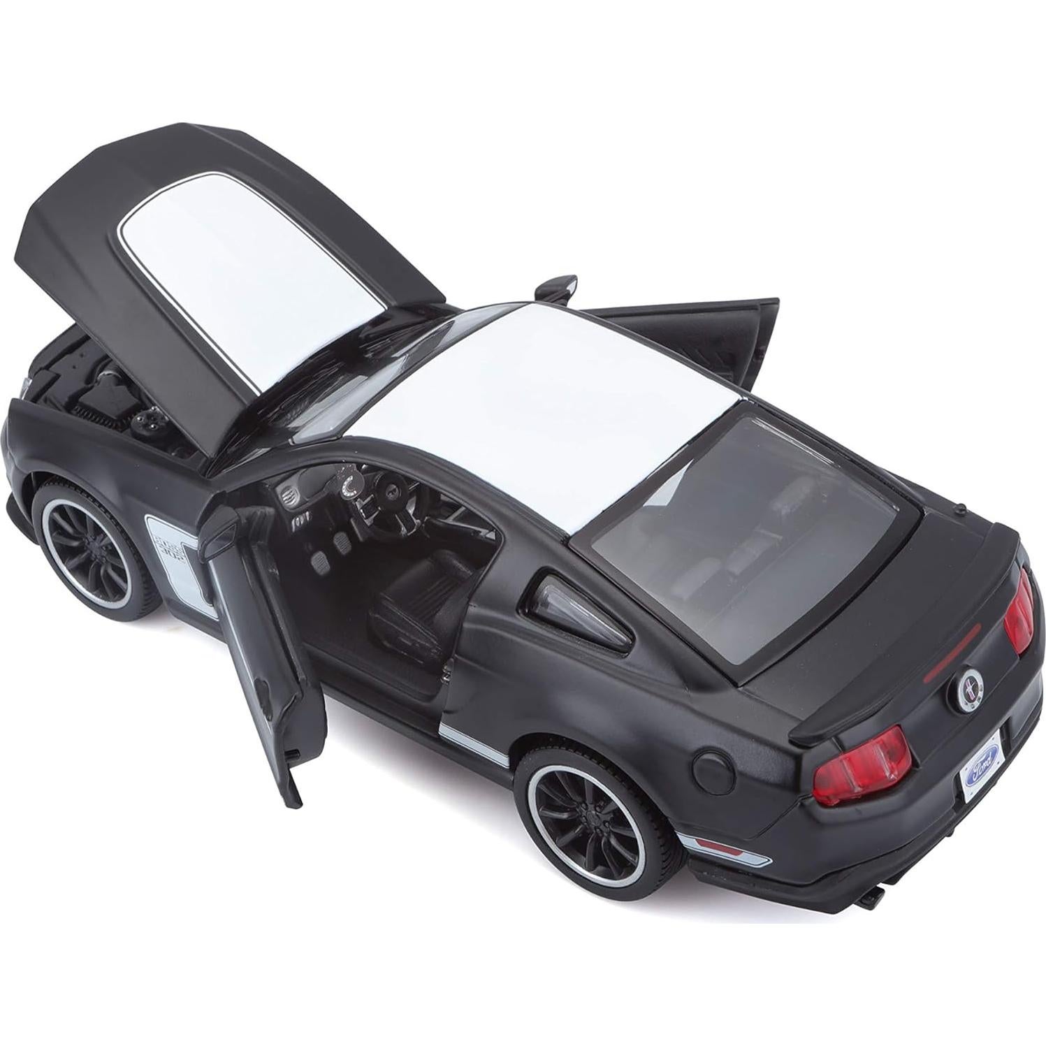 Coche Coleccionable Maisto Ford Mustang 1:24 Negro Mate