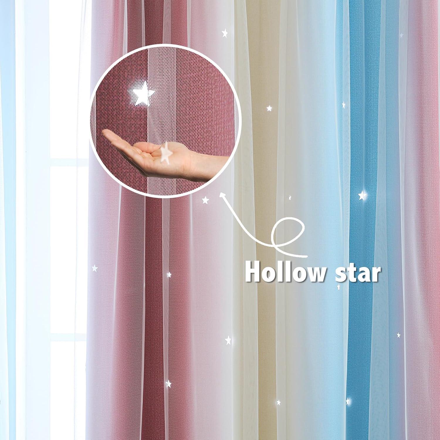 Cortinas Opacas Anytime para Niñas 52x240 cm Color Púrpura