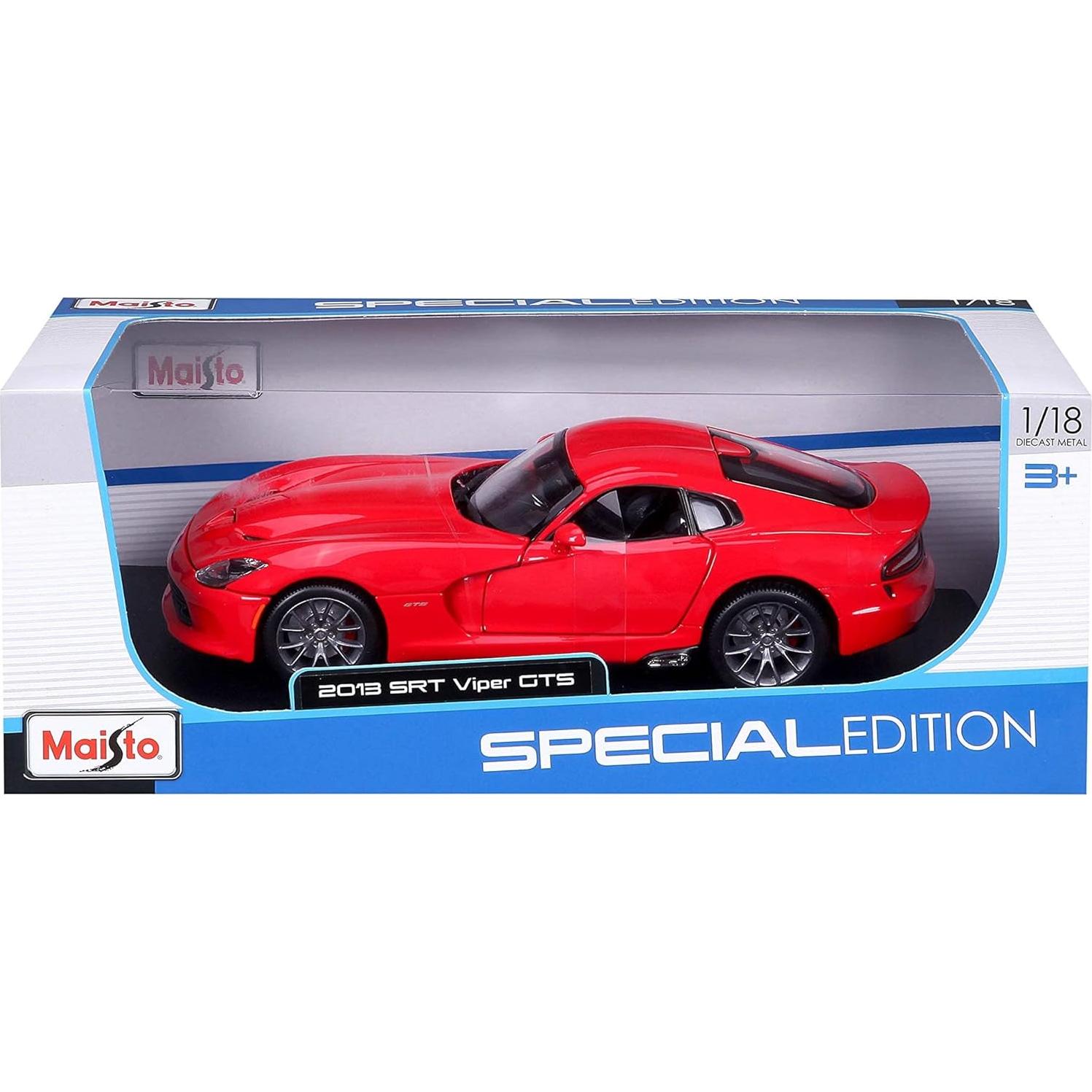 Maisto Vehículo Diecast 1:18 SRT Viper GTS 24.1 cm