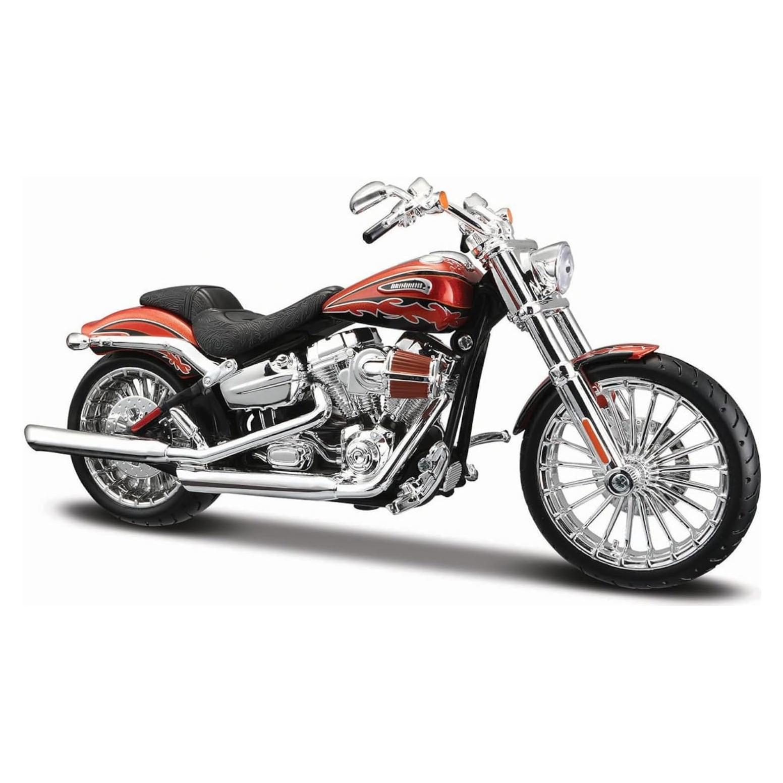 Maisto 2014 Harley Davidson CVO Breakout Modelo 1:12 Naranja
