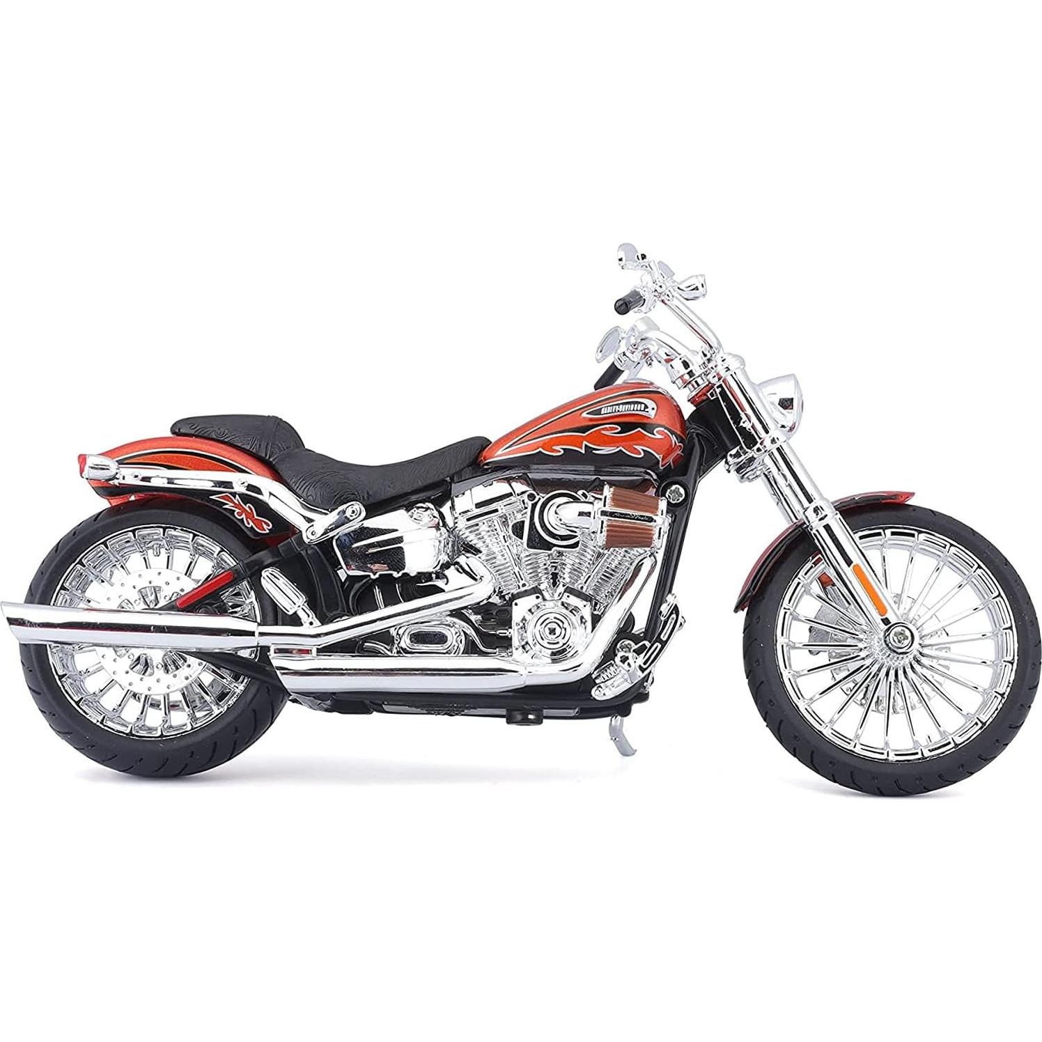 Maisto 2014 Harley Davidson CVO Breakout Modelo 1:12 Naranja
