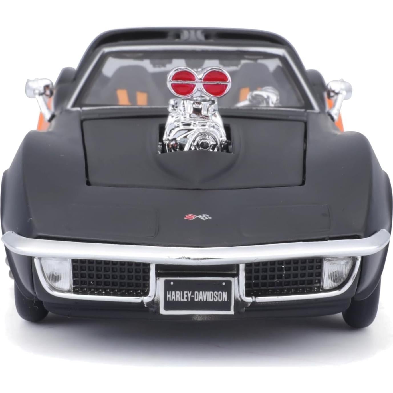 Maisto Chevrolet Corvette 1970 Negro/Naranja 1:24 Diecast