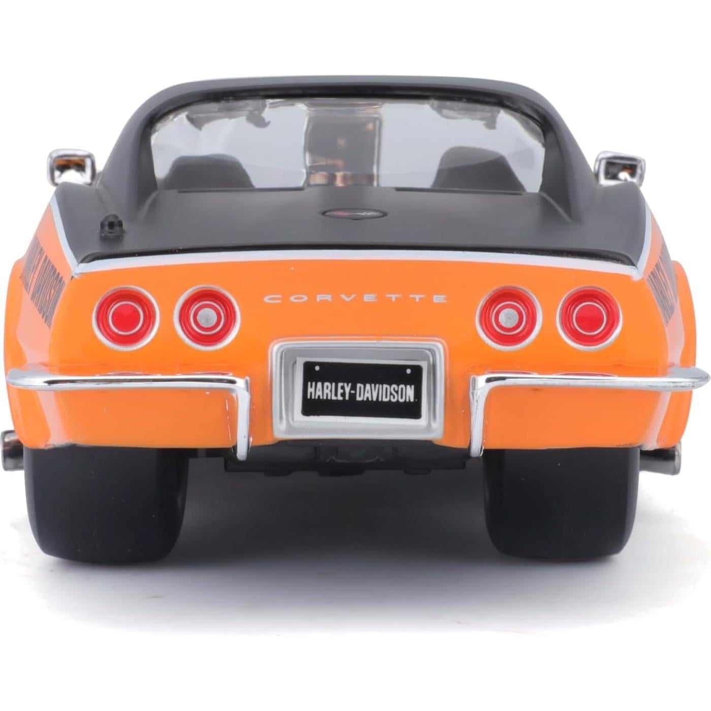 Maisto Chevrolet Corvette 1970 Negro/Naranja 1:24 Diecast