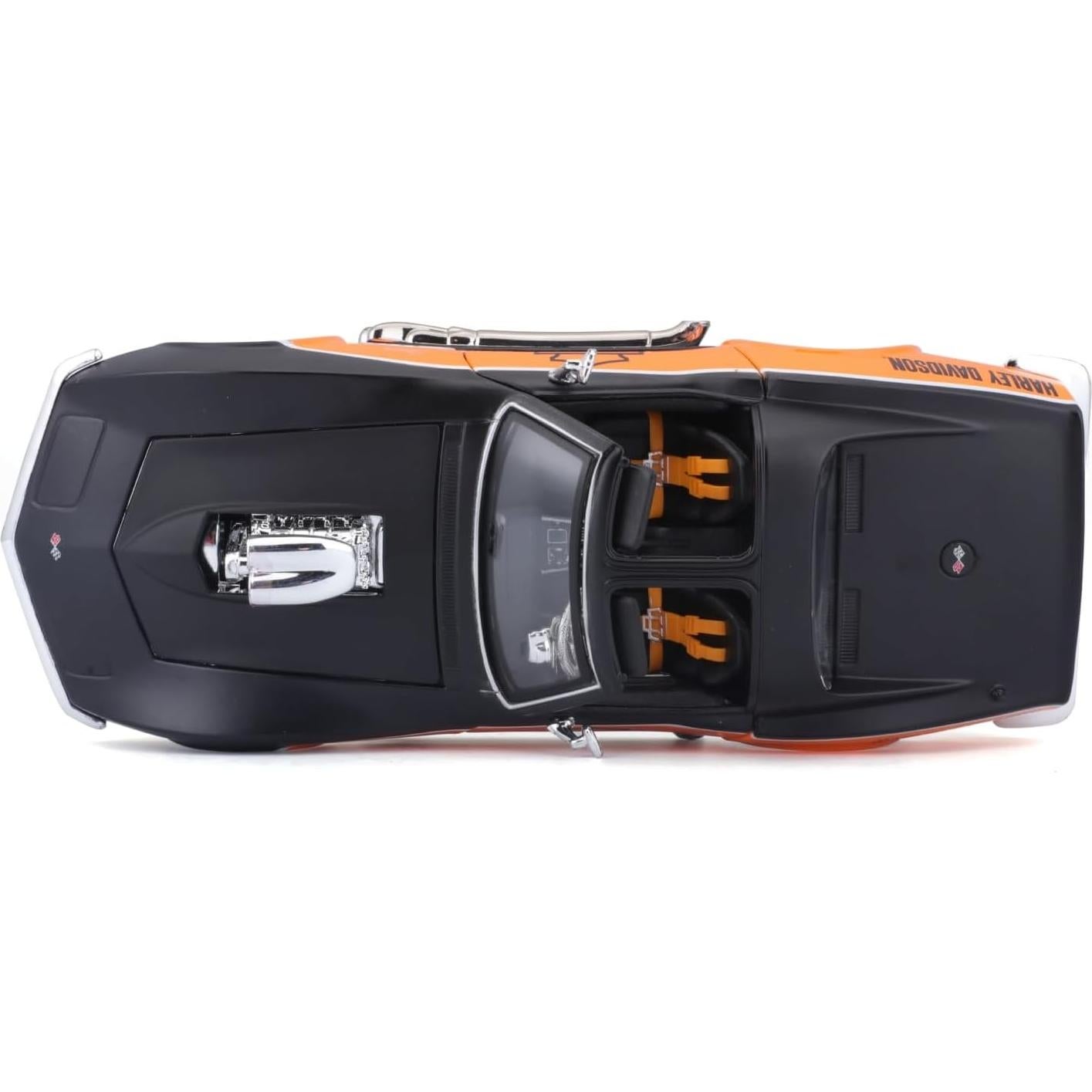 Maisto Chevrolet Corvette 1970 Negro/Naranja 1:24 Diecast