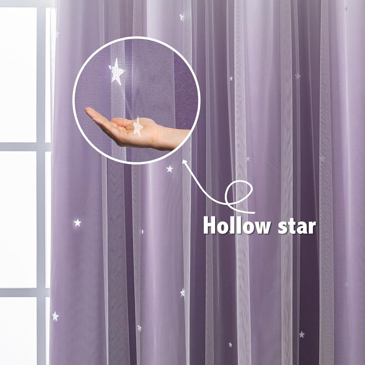 Cortina Opaca Anytime 1 Panel 132x160 cm Púrpura para Niñas