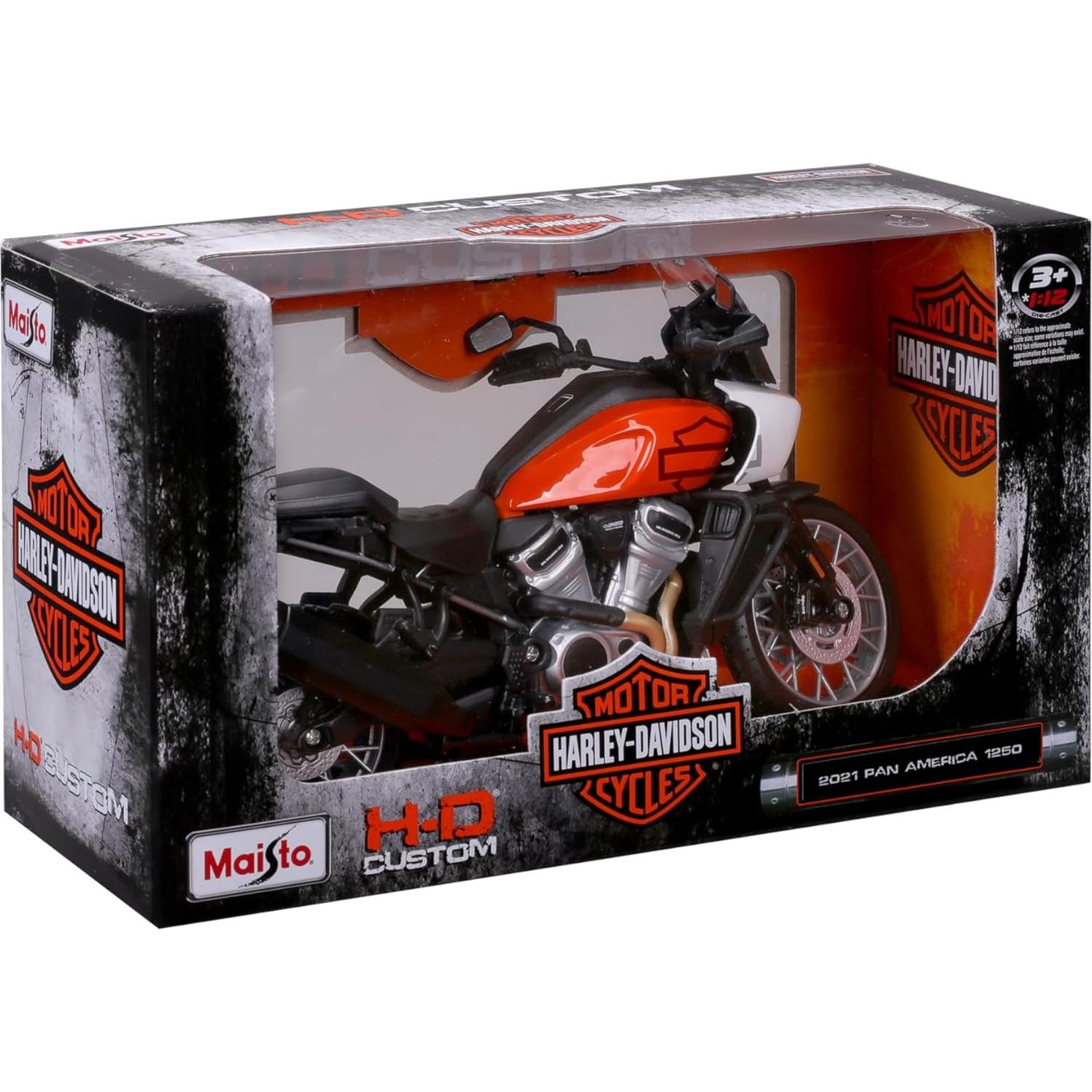 Maisto 1:12 Harley-Davidson 2021 Pan America Naranja