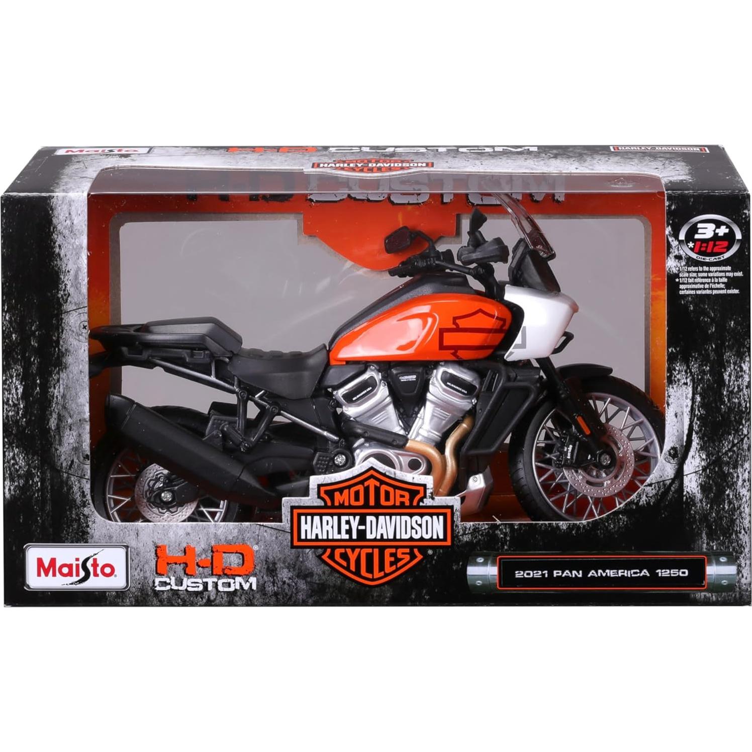 Maisto 1:12 Harley-Davidson 2021 Pan America Naranja