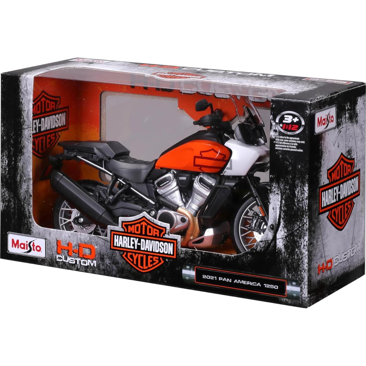 Maisto 1:12 Harley-Davidson 2021 Pan America Naranja