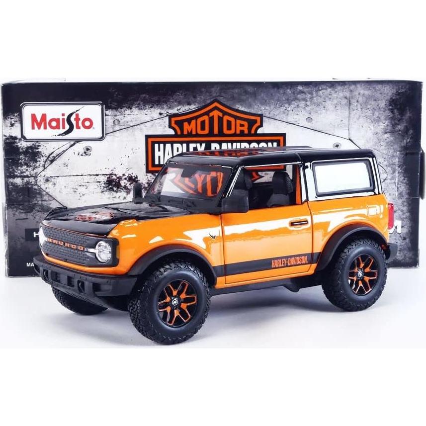Coche Coleccionable MAISTO 1/24 Ford Bronco Harley Davidson
