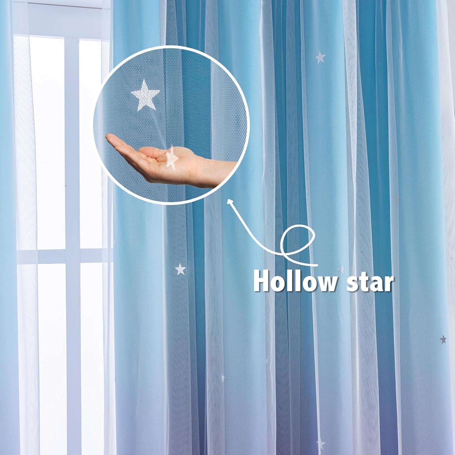 Cortina Blackout Anytime 1 Panel 132x213 cm Azul Púrpura