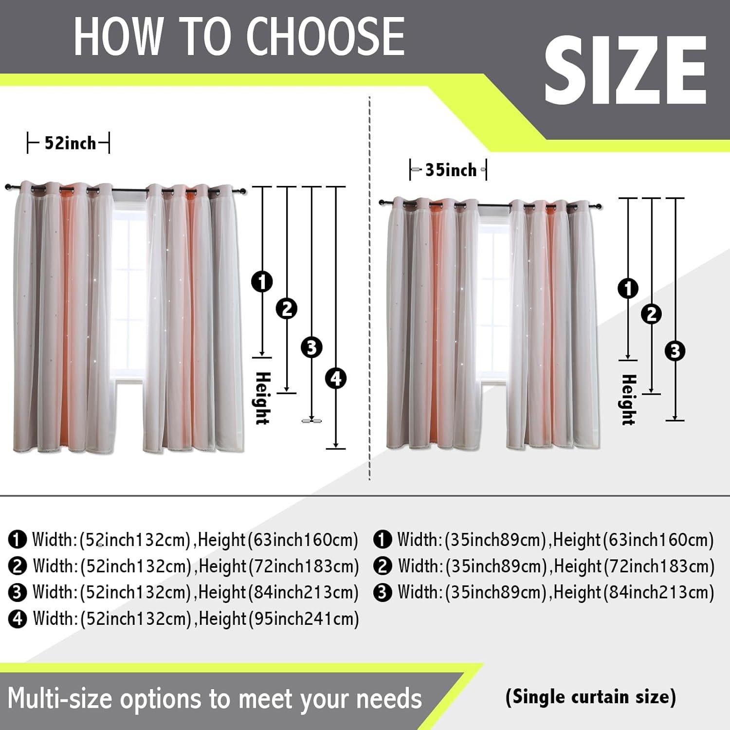 Cortina Opaca Anytime Rosa Gris 132x241 cm para Niñas