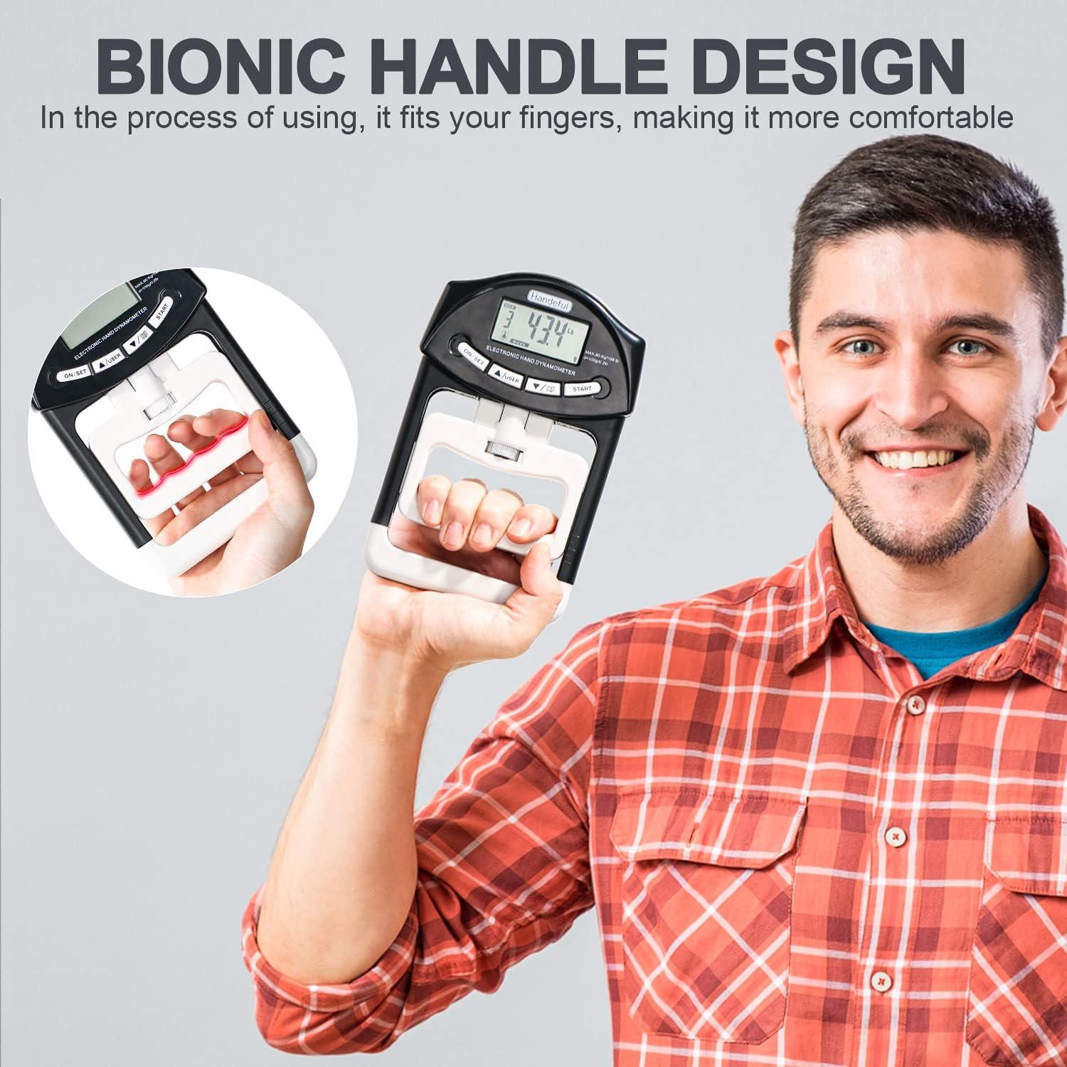 Tester de Fuerza de Agarre Handeful - Medidor Digital 90kg