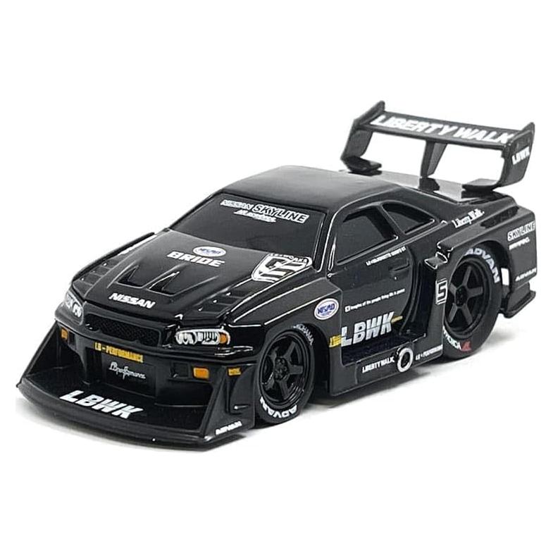 Coche Coleccionable Diecast Maisto 1999 Skyline GT-R R34 Negro 1:64