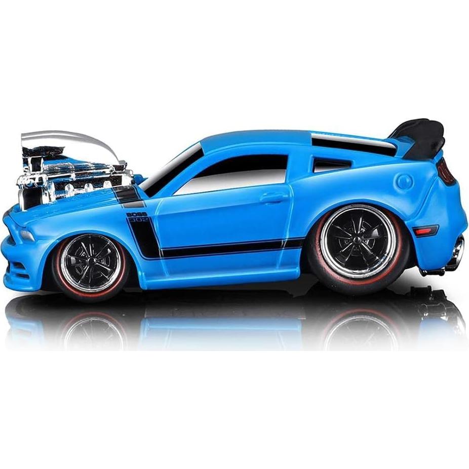 Coche Diecast 1/64 Muscle Machines Boss 302 Azul Claro