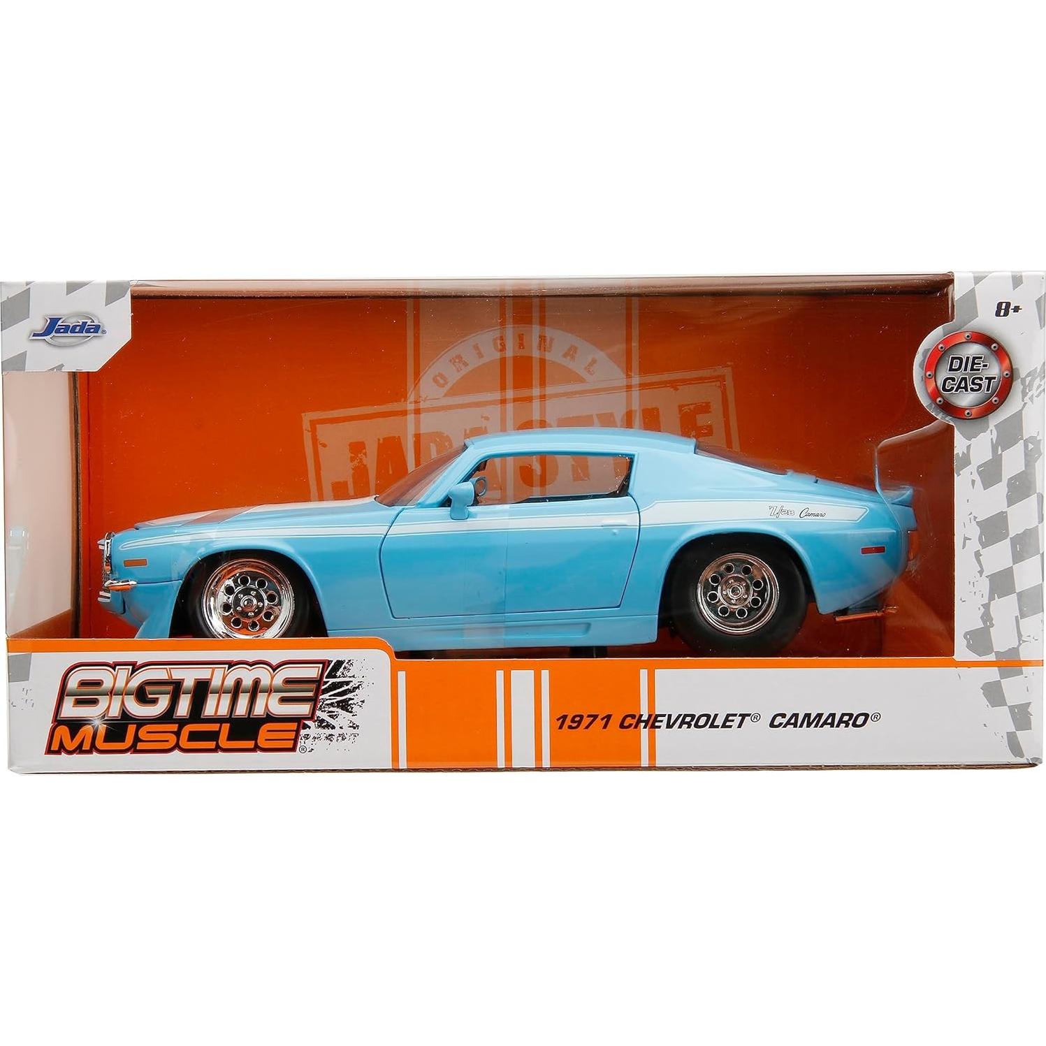 Coche Die-Cast 1:24 Jada Toys 1971 Chevy Camaro Azul