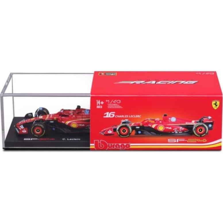 Bburago 1:43 Ferrari SF-24 con casco - Modelo coleccionable