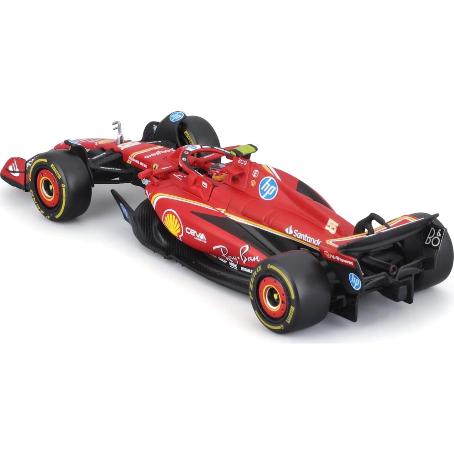 Bburago 1:43 Ferrari SF-24 con casco - Modelo coleccionable