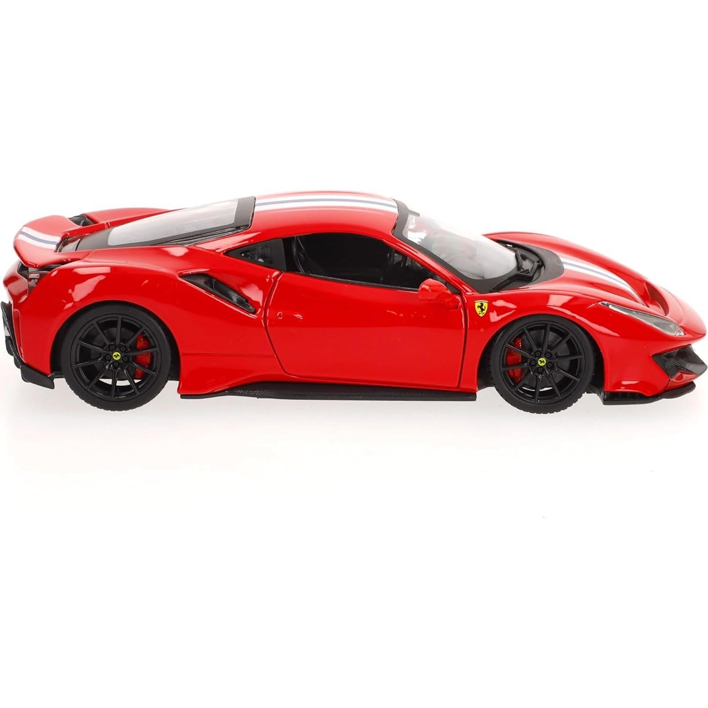 Bburago Ferrari 488 Pista 1:18 Diecast Rojo