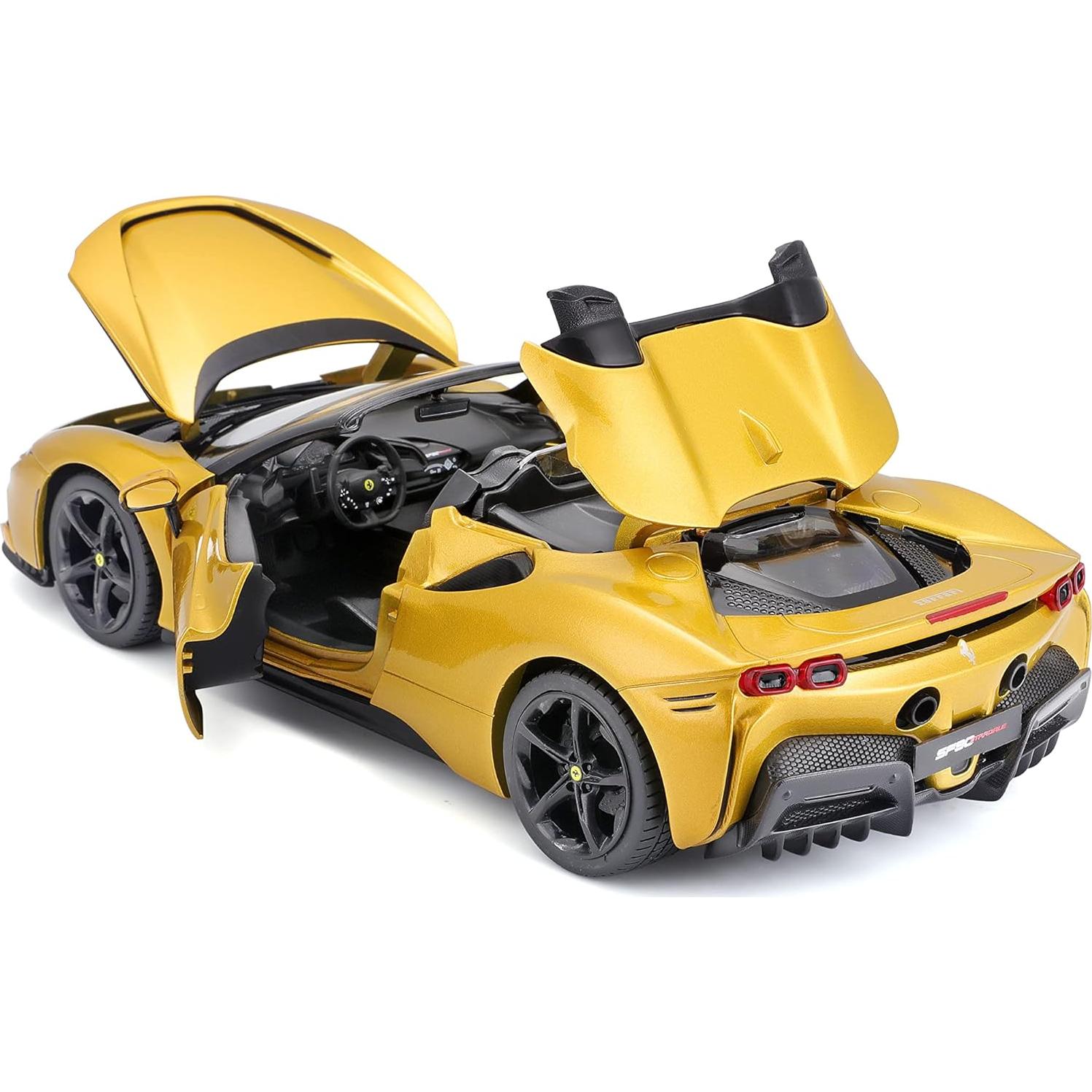 Bburago Ferrari SF90 Spider 1:18 Vehículo Infantil Amarillo