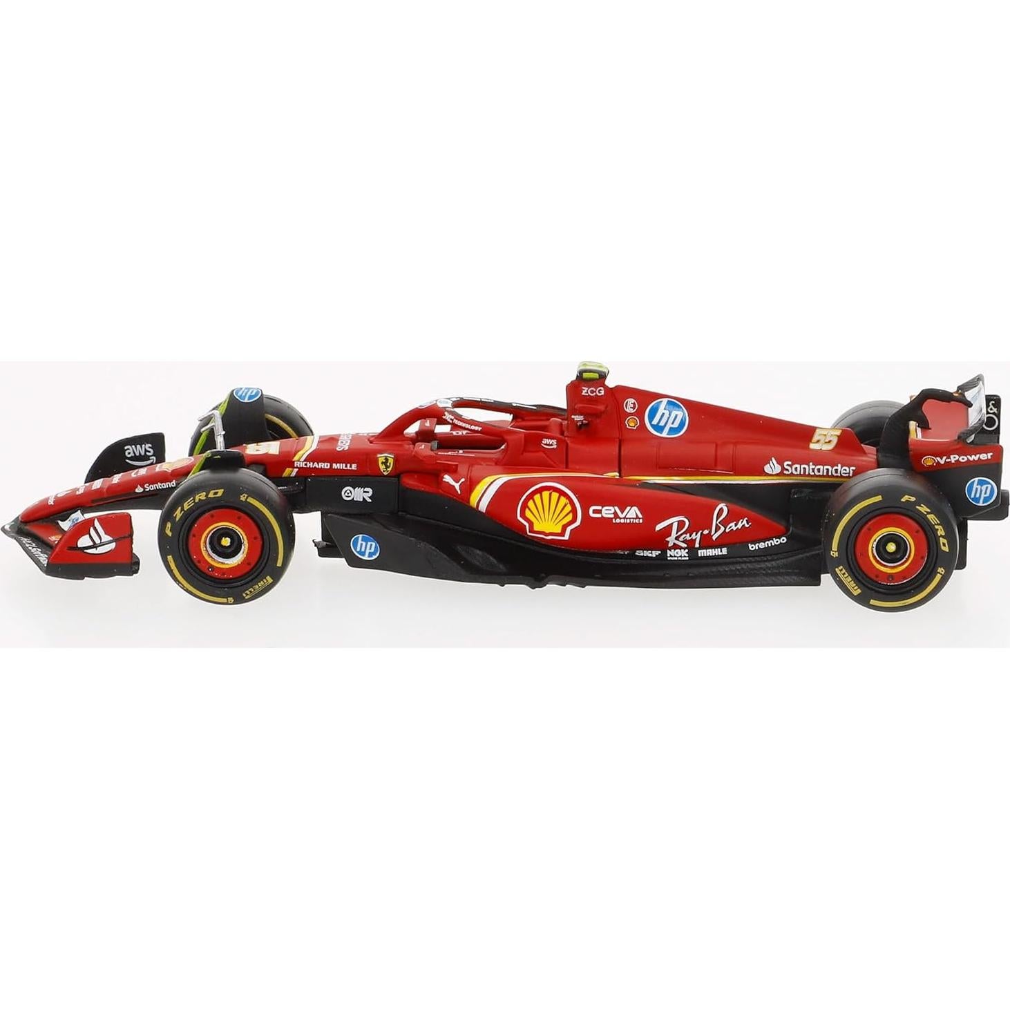 Bburago 1:43 Ferrari SF-24 2024 Modelo Die-Cast Coleccionable